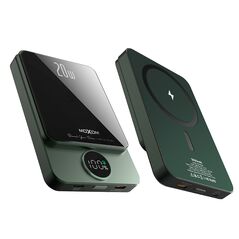 Univerzalna Back Up Baterija MagSafe Moxom MX-PB110 LED PD20W 5000mAh zeleni (MS).