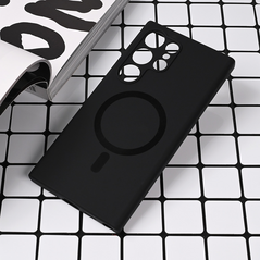 Zastitna maska (futrola) Magsafe Pure color - Samsung S928B Galaxy S24 Ultra crna.