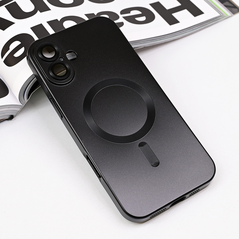 Zastitna maska (futrola) Magsafe Chrome - iPhone 16 Plus 6.7 crna.