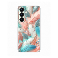 Zastitna silikonska maska (futrola) PRINT - Samsung S936 Galaxy S25 Plus Pastel Feathers.