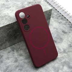 Zastitna maska (futrola) FLEX MagSafe - Samsung S931 Galaxy S25 5G bordo (MS).