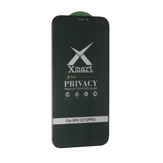 Staklena folija (zastitno kaljeno staklo) za ekran X mart 9D Privacy - iPhone 12/12 Pro 6.1.