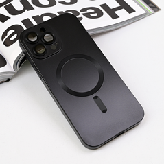 Zastitna maska (futrola) Magsafe Chrome - iPhone 13 Pro Max 6.7 crna.