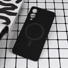 Zastitna maska (futrola) Magsafe Pure color - Samsung S937 Galaxy S25 Edge crna.