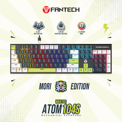 Tastatura Mehanicka Gaming Fantech MK878S RGB Atom 104S Mori plava (Blue switch).