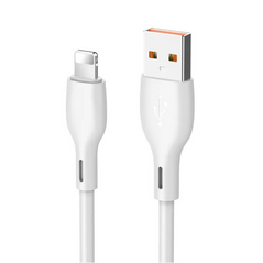 Data kabl KONFULON DC54, 2.4A, USB iPhone Lightning beli 1m.