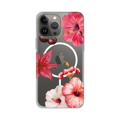 Zastitna maska (futrola) print Magsafe - iPhone 13 Pro Max 6.7 Hibiscus.