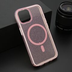 Zastitna maska (futrola) CRYSTAL MagSafe - iPhone 14 (6.1) roze (MS).