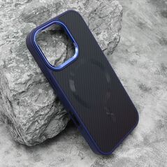 Zastitna maska (futrola) CARBON MagSafe - iPhone 16 Pro (6.3) plava (big camera) (MS).
