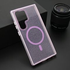 Zastitna maska (futrola) CRYSTAL MagSafe - Samsung S928 Galaxy S24 Ultra 5G ljubicasta (MS).