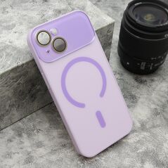 Zastitna maska (futrola) PASTELPOP MagSafe - iPhone 15 ljubicasta (MS).