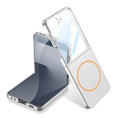 Zastitna maska (futrola) SMOOTH MagSafe - Samsung F751B Galaxy Z Flip 7 5G srebrna (GKK case) (MS).