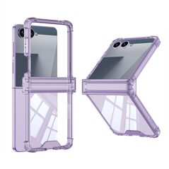 Zastitna maska (futrola) Transparent COLOR LINE - Samsung F751B Galaxy Z Flip 7 5G ljubicasta (GKK case) (MS).