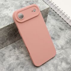 Zastitna silikonska maska (futrola) Pro Camera - iPhone 17 Air roze (MS).