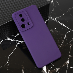 Zastitna maska (futrola) Teracell Giulietta - Xiaomi 13 Lite mat tamno ljubicasta.
