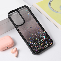 Zastitna maska (futrola) okvir Glitter - Samsung A165F Galaxy A16 crna.