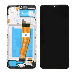 LCD displej (ekran) - Samsung A035/Galaxy A03 (GH81-21626A) (161mm) + touchscreen + okvir crni FULL ORG-SP.