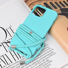 Zastitna maska (futrola) Crossbody - iPhone 13 Pro Max 6.7 mint.