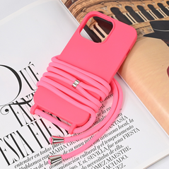Zastitna maska (futrola) Crossbody - iPhone 13 Pro pink.