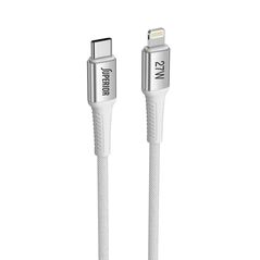 USB data kabl Superior SU-K150 pleteni 27W 3A Type-C na Lightning 1m beli (MS).