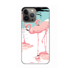 Zastitna silikonska maska (futrola) PRINT - iPhone 13 Pro Max 6.7 Pink Flamingos.