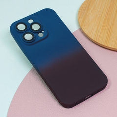 Zastitna maska (futrola) Rainbow Spring - iPhone 14 Pro tamno plavo bordo.