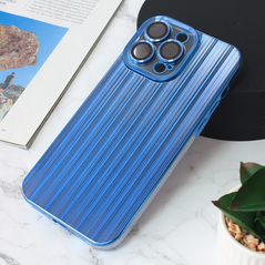 Zastitna maska (futrola) Shining Line - iPhone 14 Pro Max 6.7 plava.