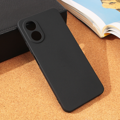 Zastitna silikonska maska (futrola) Ultra Thin - Oppo A38 mat crna.