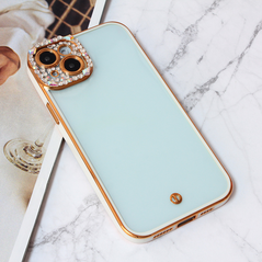 Zastitna maska (futrola) Cirkon Camera - iPhone 15 Plus bela.