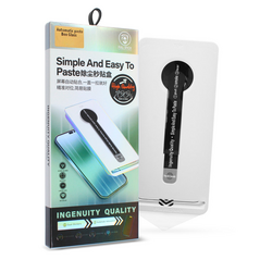 Staklena folija (zastitno kaljeno staklo) za ekran 2.5D Automatic paste box - iPhone 13 Pro Max/14 Plus 6.7 crni.