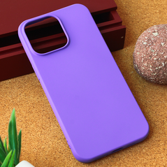 Zastitna maska (futrola) Teracell Giulietta - iPhone 15 Pro Max 6.7 mat ljubicasta.