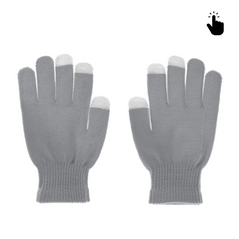 Rukavice - touch screen RY M (22cm) sive.