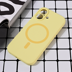 Zastitna maska (futrola) Magsafe Pure color - iPhone 16 6.1 zuta.