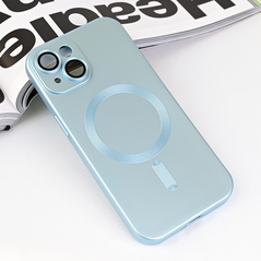 Zastitna maska (futrola) Magsafe Chrome - iPhone 15 6.1 plava.