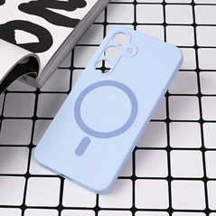 Zastitna maska (futrola) Magsafe Pure color - Samsung S921B Galaxy S24 svetlo plava.