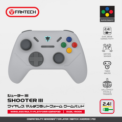Joypad wireless Fantech WGP13S shooter III Super Maxfit sivi.