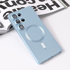 Zastitna maska (futrola) Magsafe Chrome - Samsung S938 Galaxy S25 Ultra plava.