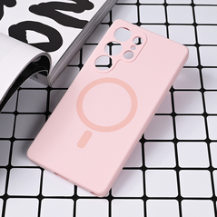 Zastitna maska (futrola) Magsafe Pure color - Samsung S938 Galaxy S25 Ultra roze.