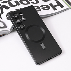 Zastitna maska (futrola) Magsafe Chrome - Samsung S938 Galaxy S25 Ultra crna.