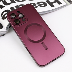 Zastitna maska (futrola) Magsafe Chrome - iPhone 16 Pro Max 6.9 bordo.