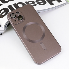 Zastitna maska (futrola) Magsafe Chrome - iPhone 15 6.1 siva.