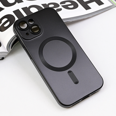 Zastitna maska (futrola) Magsafe Chrome - iPhone 15 6.1 crna.
