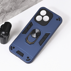 Zastitna maska (futrola) Hard Ring - Huawei Honor 400 Lite tamno plava.