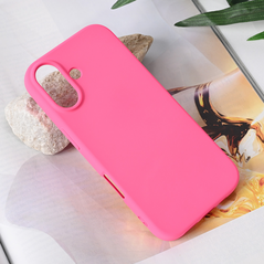 Zastitna maska (futrola) Teracell Soft Velvet - iPhone 17 pink.