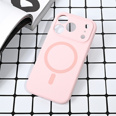 Zastitna maska (futrola) Magsafe Pure color - iPhone 17 Pro roze.