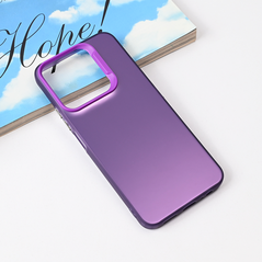 Zastitna maska (futrola) providna - Huawei Honor X6c ljubicasta.