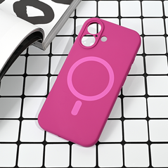 Zastitna maska (futrola) Magsafe Pure color - iPhone 17 6.3 tamno pink.
