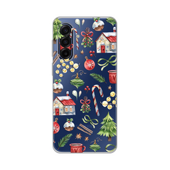 Zastitna ultra tanka (skin) maska / futrola PRINT - Samsung A175 Galaxy A17 Winter Spirit.