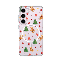 Zastitna maska (futrola) print Magsafe - Samsung S911B Galaxy S23 Merry Bear.