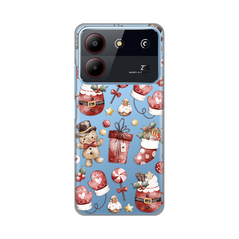 Zastitna ultra tanka (skin) maska / futrola PRINT - ZTE Blade A54 Cozy Christmas.